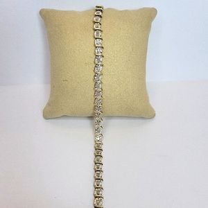 10k diamond tennis bracelet 7.5 inches